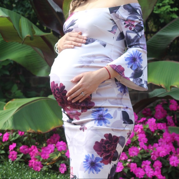 ASOS True Violet Maternity bandeau frill sleeve - Picture 5 of 5